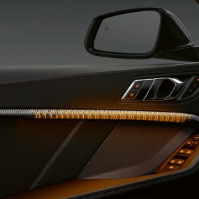 BMW 2 serijos Gran kupė apšviesta interjero apdaila BMW 2 serijos Gran kupė apšviesta interjero apdaila F44 interjeras