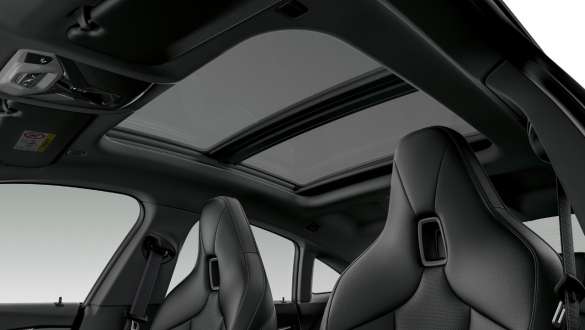 Panoraminis stiklinis stogas BMW 2 serijos Gran kupė Panoraminis stiklinis stogas BMW 2 serijos Gran kupė F44 vaizdas iš paukščio skrydžio