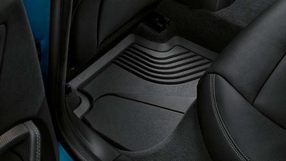 BMW visiems metų laikams tinkantys galiniai kilimėliai BMW 2 serijos Gran kupė BMW visiems metų laikams tinkantys galiniai kilimėliai BMW 2 serijos Gran kupė Snapper Rocks Blue mėlyno metaliko spalvos F44 interjeras