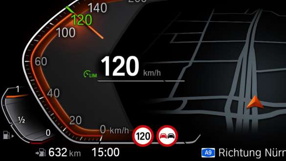 Automatinė greičio ribojimo sistema Speed Limit Assist BMW 3 serijos Touring, Automatinė greičio ribojimo sistema Speed Limit Assist