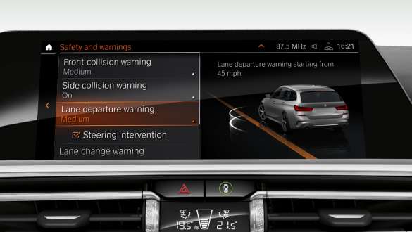 Vairo ir juostų valdymo pagalbos sistema BMW 3 serijos Touring, Vairo ir juostų valdymo pagalbos sistema