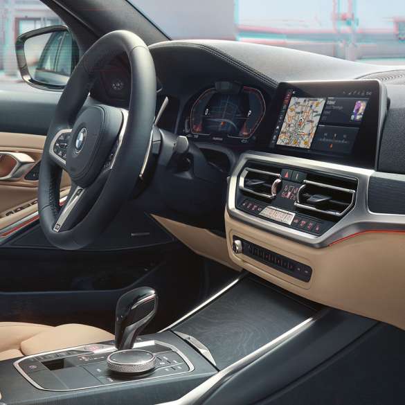 BMW 3 serijos Touring, vairuotojo erdvės vaizdas BMW 3 serijos Touring, vairuotojo erdvės vaizdas iš keleivio pusės