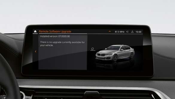 Remote Software Upgrade nuotolinio programinės įrangos atnaujinimo funkcija, BMW 5 serijos sedanas G30 BMW išmanusis asmeninis asistentas, BMW 5 serijos sedano G30 Facelift 2020 interjeras, vairuotojo erdvė