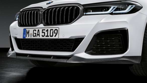 Priekinis M Performance serijos anglies pluošto oro srauto skirstytuvas, BMW 5 serijos sedanas G30 Priekinis M Performance serijos anglies pluošto oro srauto skirstytuvas, BMW 5 serijos sedanas G30