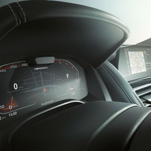 BMW M850i xDrive, prietaisų skydelis, Driving Assistant Plus. BMW M850i xDrive, prietaisų skydelis, Driving Assistant Plus.