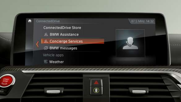 Connected Command BMW 8 serijos kupė, valdymo ekranas su Connected Command