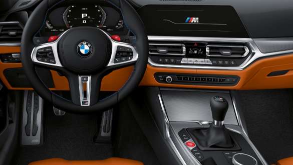 Centrinė konsolė, valdymo skydas, BMW M3 sedanas G80 2020, interjeras BMW M3 sedanas G80 2020, centrinė konsolė, valdymo skydas
