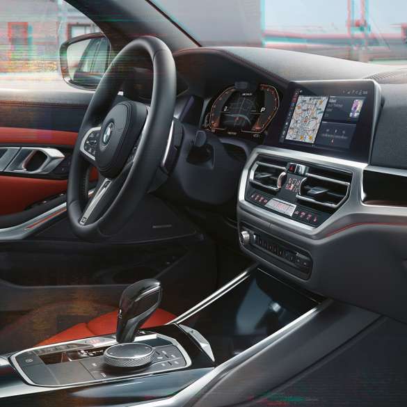 Interjero dizainas BMW M340i xDrive Touring, interjero dizainas