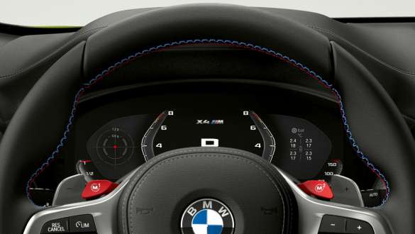 M serijos prietaisų skydelis BMW X4 M automobiliai F98 LCI 2021 BMW X4 M automobiliai F98 LCI Facelift 2021 M serijos prietaisų skydelis