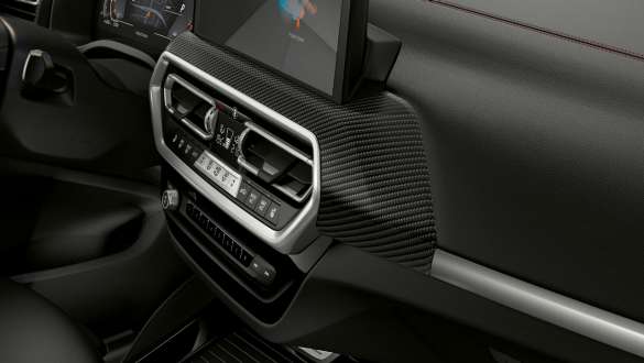 Interjero apdaila, BMW X4 M40i M40d (G02) LCI 2021 BMW X4 M40i M40d (G02) LCI 2021 Facelift anglies pluošto Carbon Fibre interjero apdaila