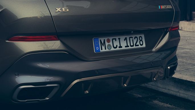 BMW X6 M50i galas BMW X6 M50i galas iš arti