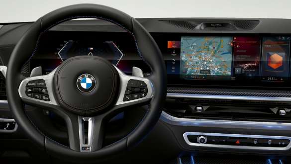 M odinis vairas, BMW X7 M60i G07 LCI M odinis vairas BMW X7 M60i G07 LCI vairuotojo erdvė