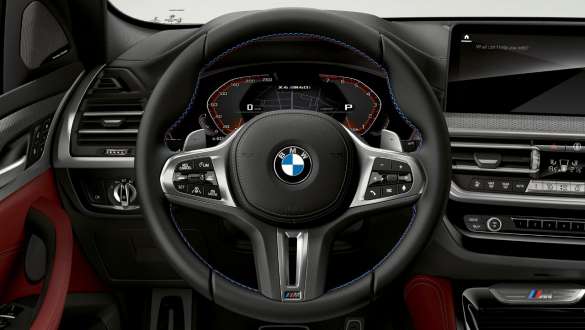 BMW X4 G02 sportinis vairas su kintamo perdavimo mechanizmu BMW X4 G02 sportinis vairas su kintamo perdavimo mechanizmu 2021