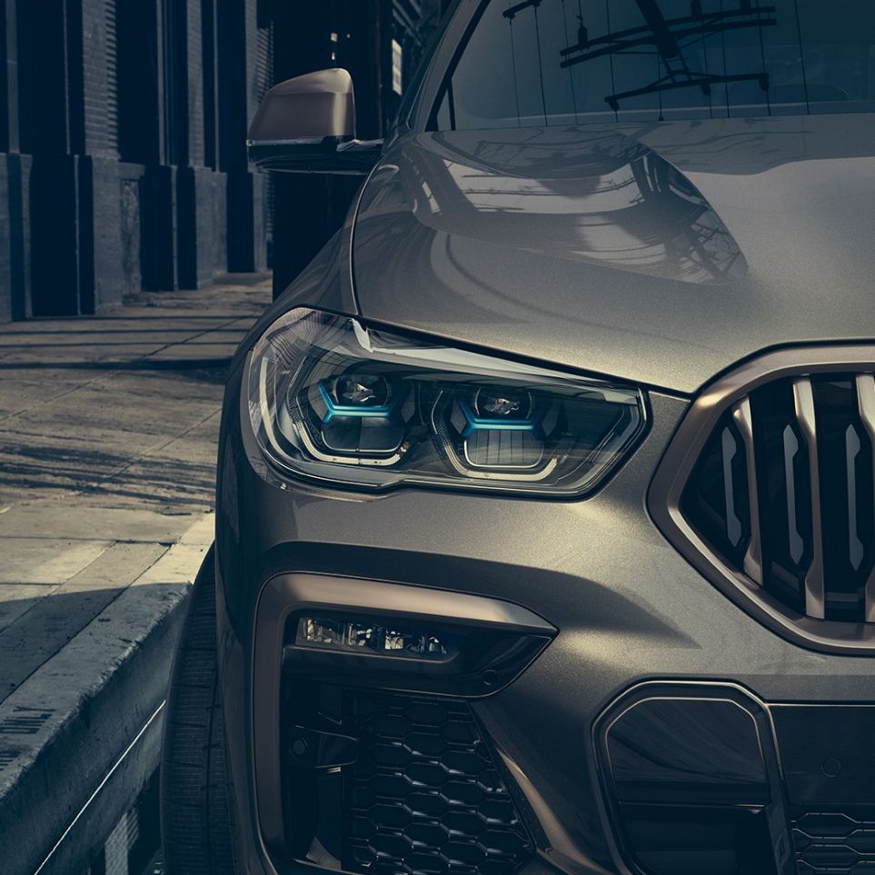 BMW Laserlight BMW X6 su Laserlight vaizdas iš arti