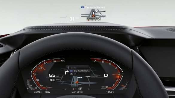 BMW Z4 G29 BMW projekcinis ekranas BMW Z4 G29 2022 BMW projekcinis ekranas