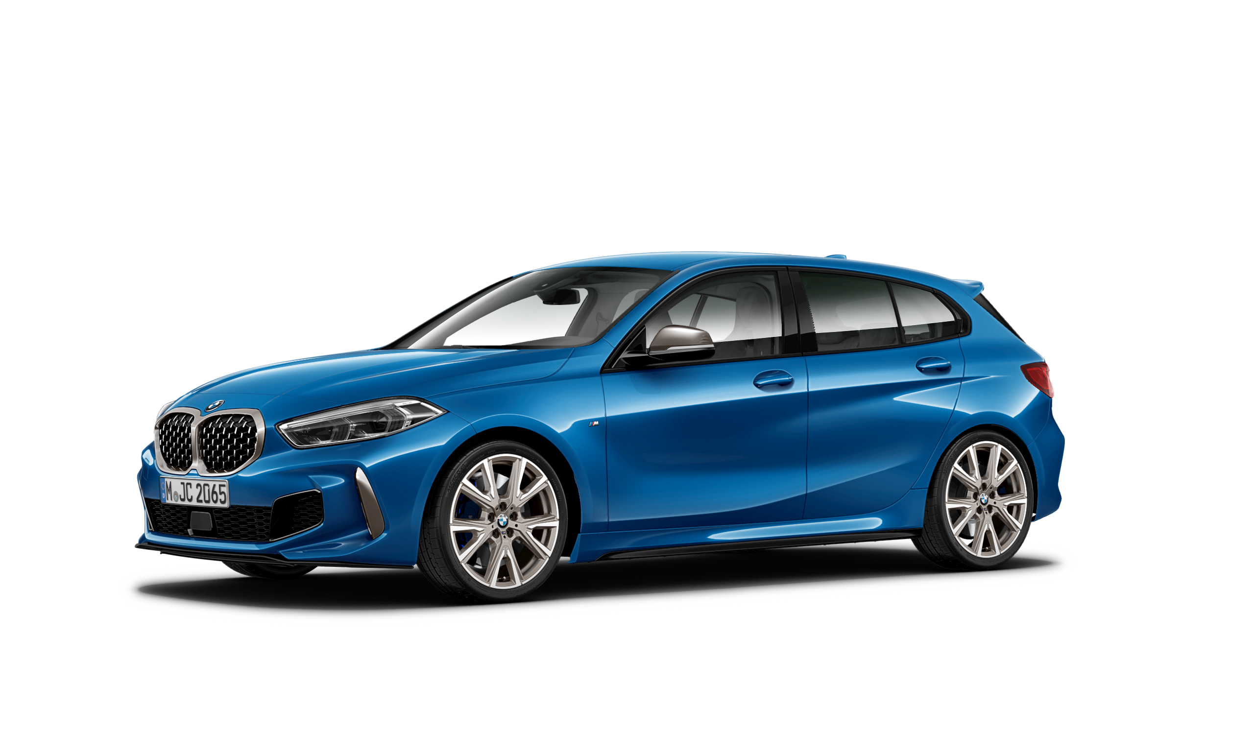 BMW 1 serija (F40) trijų ketvirčių vaizdas iš šono BMW 1 serija (F40) trijų ketvirčių vaizdas iš šono