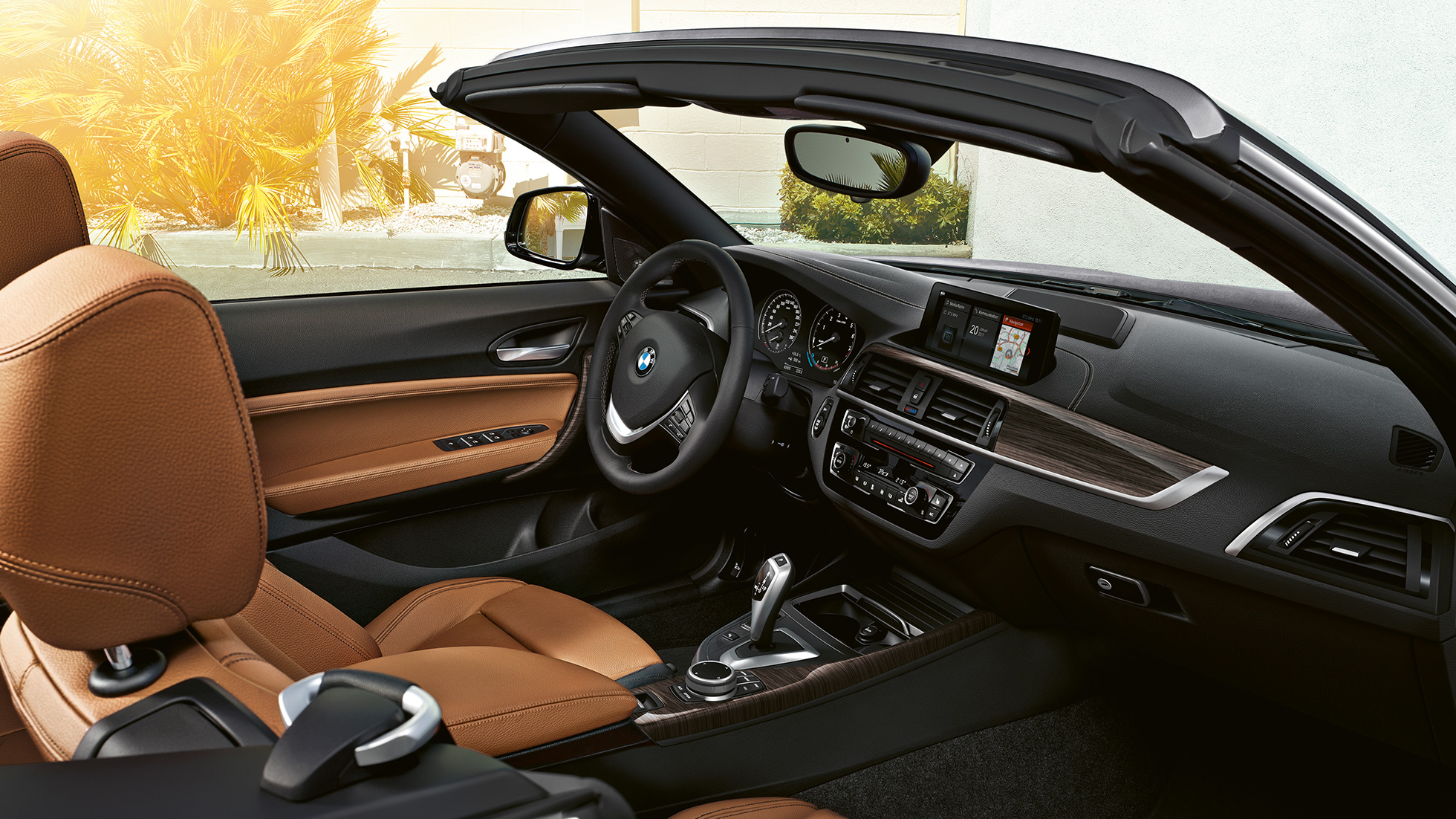 BMW 2 serijos kabrioletas, interjeras BMW 2 serijos kabrioletas, interjeras