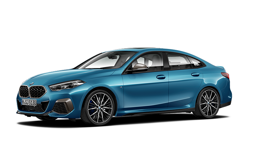 BMW 2 serija, BMW 2 serijos Gran kupė (F44) trijų ketvirčių vaizdas iš šono BMW 2 serija, BMW 2 serijos Gran kupė (F44) trijų ketvirčių vaizdas iš šono