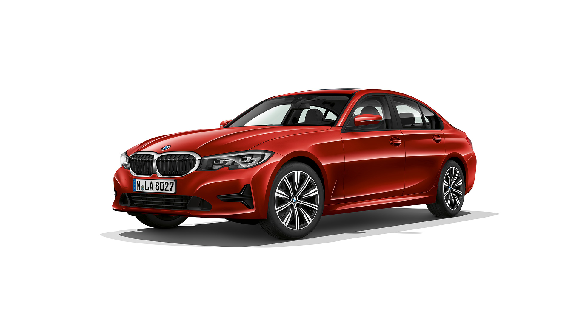 BMW 3 serijos sedanas, Model Advantage Stovinčio BMW 3 serijos sedano Advantage modelio vaizdas iš šono