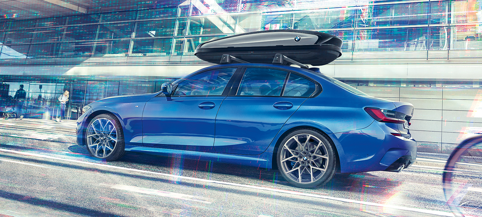 BMW 3 serijos sedanas, BMW stogo bagažinė BMW 3 serijos sedanas, BMW stogo bagažinė