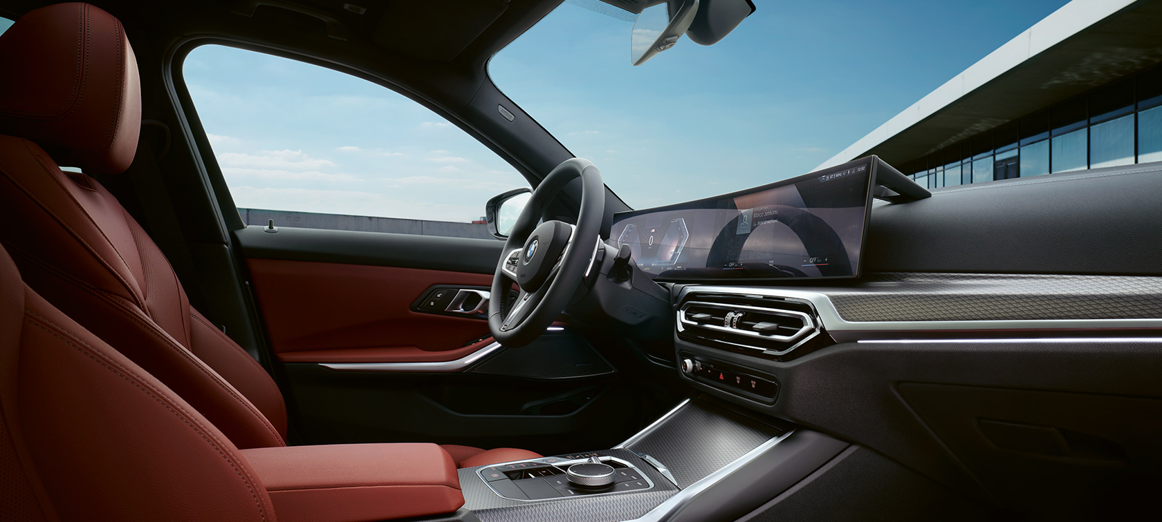 Vaizdo įrašas apie BMW 3 serijos sedano LCI G20 interjero dizainą Vaizdo įrašas apie BMW 3 serijos sedano LCI G20 interjero dizainą