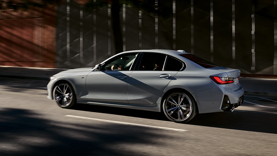 BMW 3 serijos sedanas G20 septintoji karta trijų ketvirčių vaizdas iš šono BMW 3 serijos modeliai BMW 3 serijos sedanas G20 septintoji karta trijų ketvirčių vaizdas iš šono