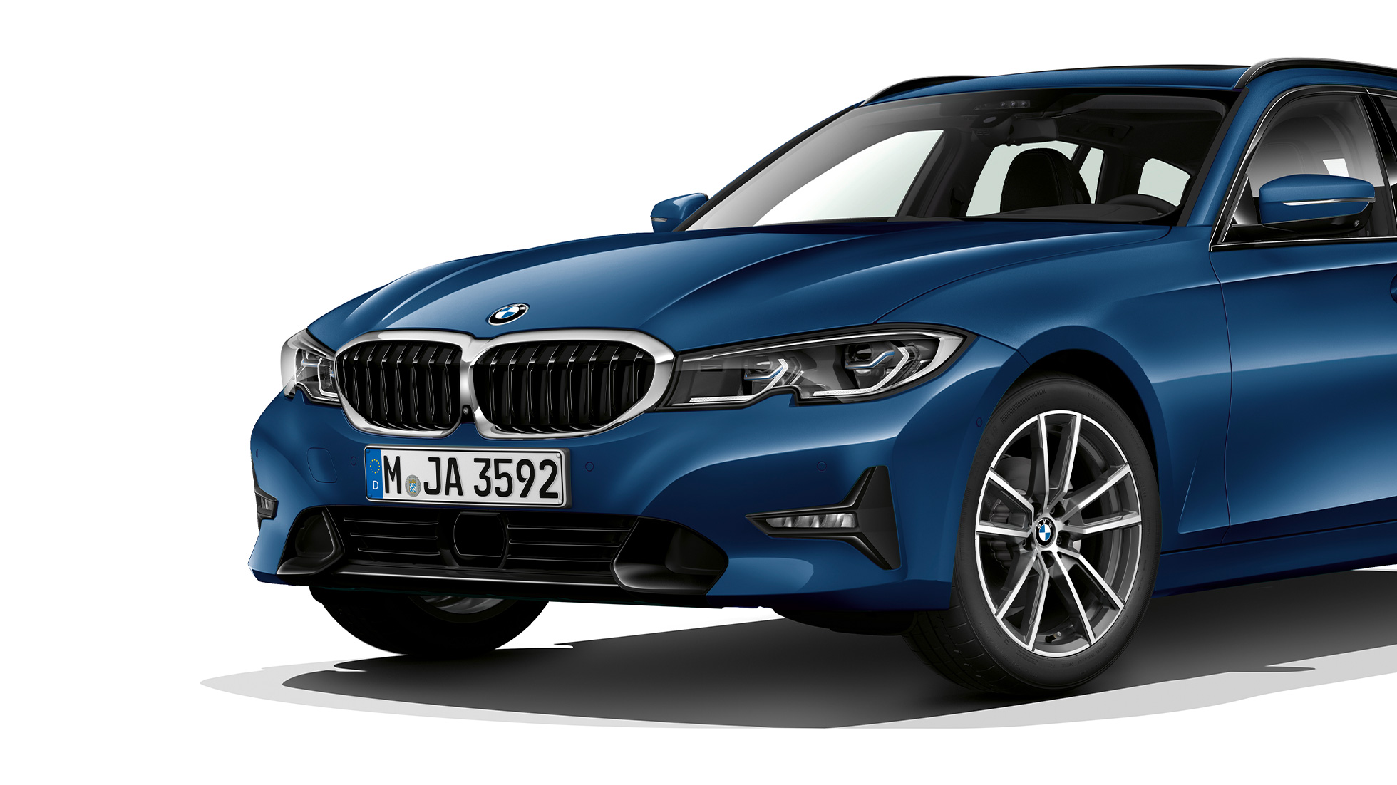Modelio Sport Line trijų ketvirčių vaizdas iš priekio BMW 3 serijos Touring, Modelio Sport Line trijų ketvirčių vaizdas iš priekio