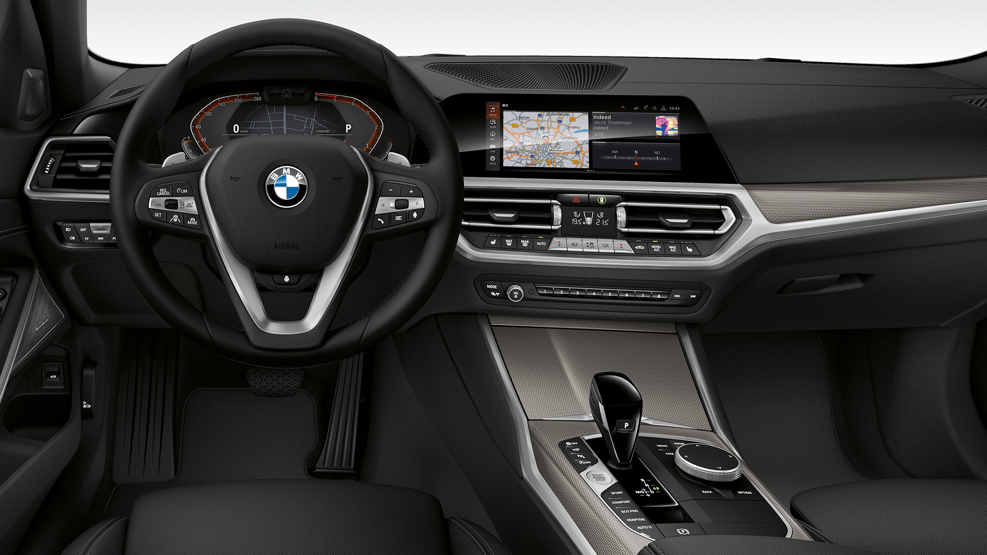 Modelio Sport Line vairuotojo erdvė BMW 3 serijos Touring, Modelio Sport Line vairuotojo erdvė