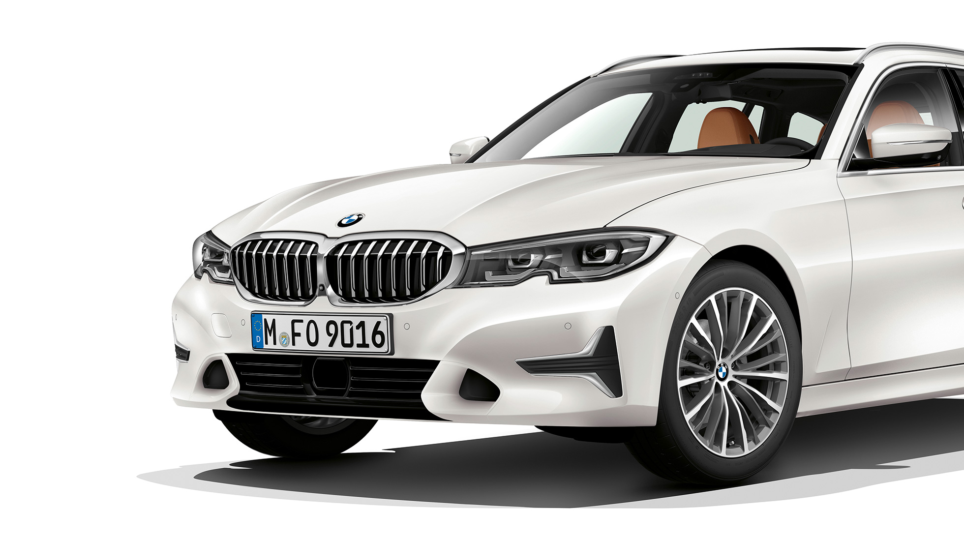 Modelio Luxury Line trijų ketvirčių vaizdas iš priekio BMW 3 serijos Touring, Modelio Luxury Line trijų ketvirčių vaizdas iš priekio