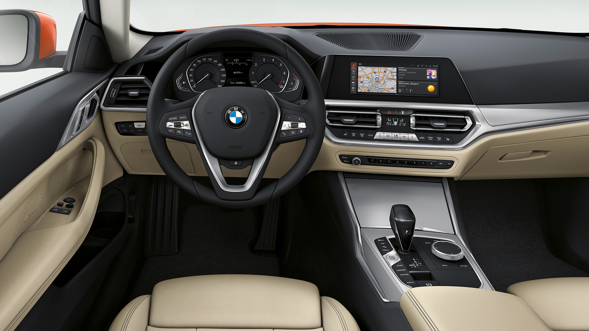 BMW 4 serijos kupė G22 2020 bazinės komplektacijos BMW 4 serijos kupė G22 2020 bazinės komplektacijos, interjeras