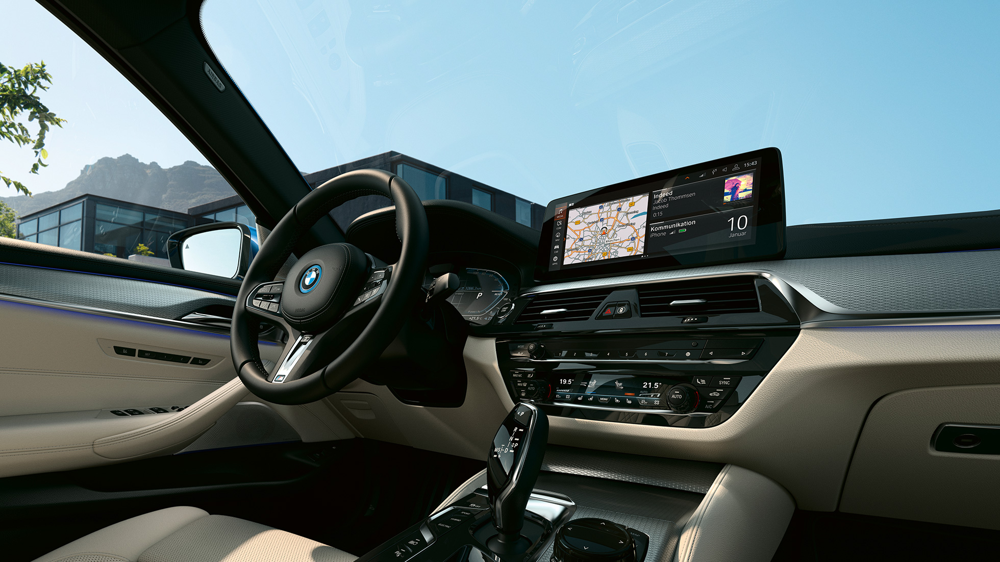 Interjeras, BMW 5 serijos sedanas G30 BMW 5 serijos sedano G30 Facelift 2020 interjeras