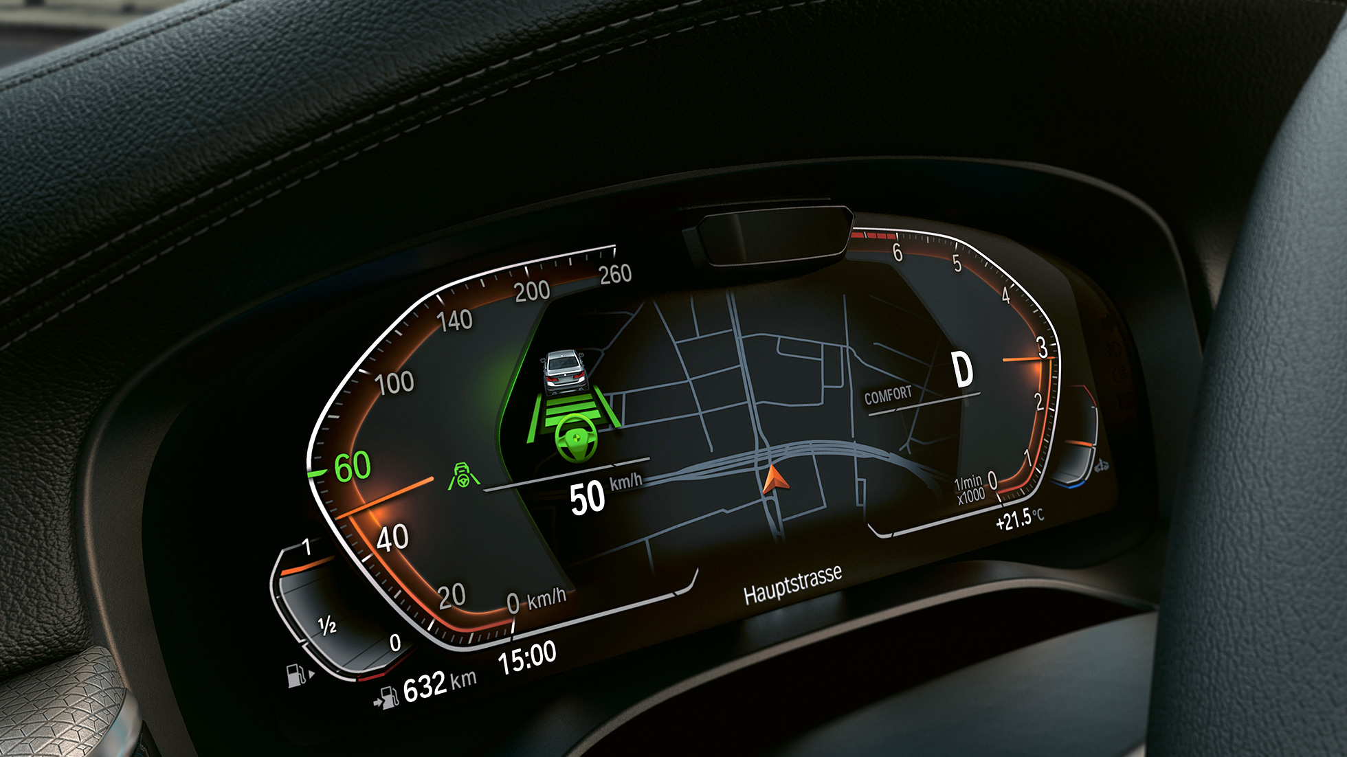 BMW Personal CoPilot, BMW 5 serijos sedanas G30 BMW Personal CoPilot, BMW 5 serijos sedano G30 2020 valdymo ekranas, interjeras