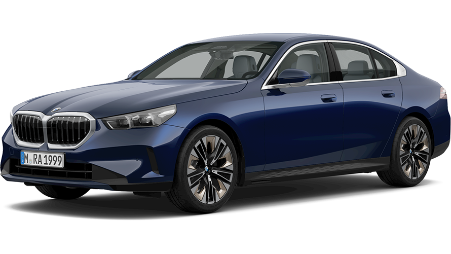 BMW 5 Series sedanas G60 ICE 2023 stovinčio automobilio trijų ketvirčių vaizdas iš priekio BMW 5 serijos sedanas G60 ICE 2023 stovinčio automobilio trijų ketvirčių vaizdas iš priekio