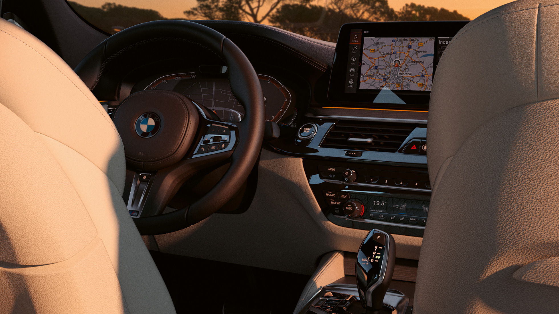 BMW 6 serijos Gran Turismo G32 2020 vairuotojo erdvė BMW 6 serijos Gran Turismo 640i xDrive G32 2020 vairuotojo erdvė, interjeras