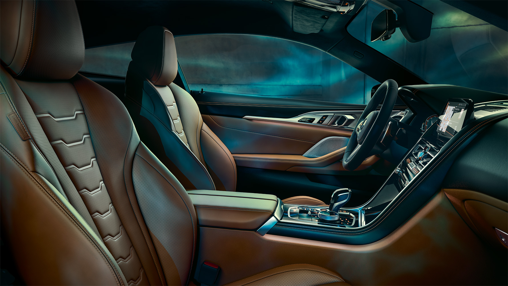 BMW 8 serijos Coupé su BMW Individual įranga interjeras BMW 8 serijos Coupé su BMW Individual įranga interjeras.