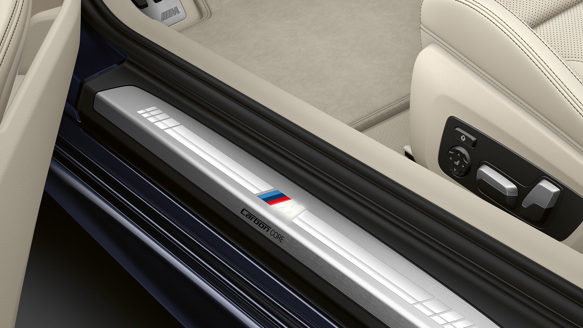 M durelių slenksčių apdaila BMW 8 serijos kupė, M durelių slenksčių apdaila
