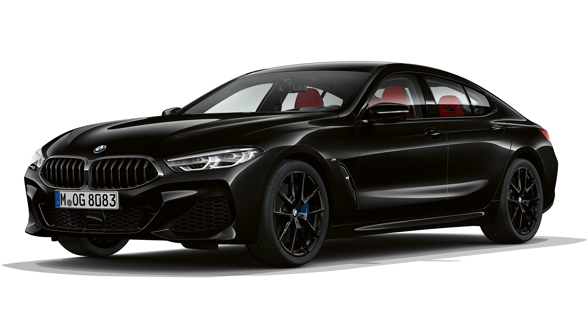 M Sport paketo trijų ketvirčių vaizdas iš priekio BMW 8 serijos Gran kupė, M Sport paketo trijų ketvirčių vaizdas iš priekio