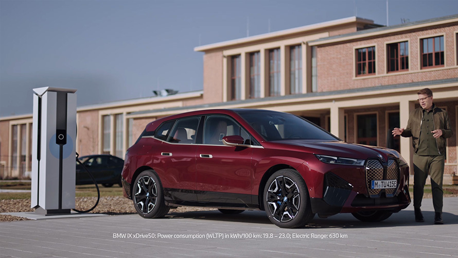 BMW iX (i20) elektrinis SUV, vaizdo įrašas apie BMW įkrovimą BMW iX (i20) 2021 elektrinis SUV, vaizdo įrašas apie BMW įkrovimą