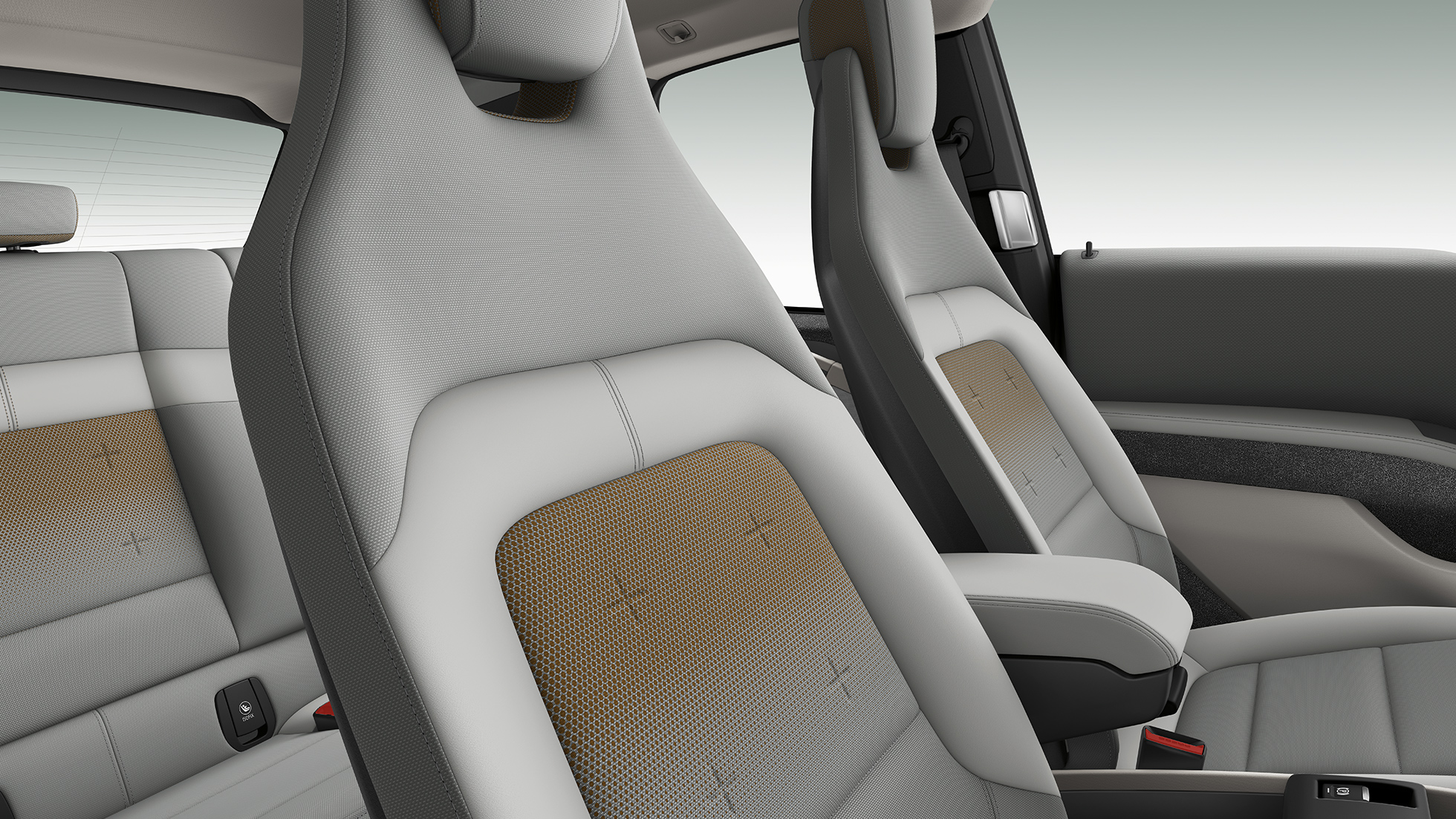 BMW i3 2018 sėdynės BMW i3 I01 2018 interjeras, sėdynės