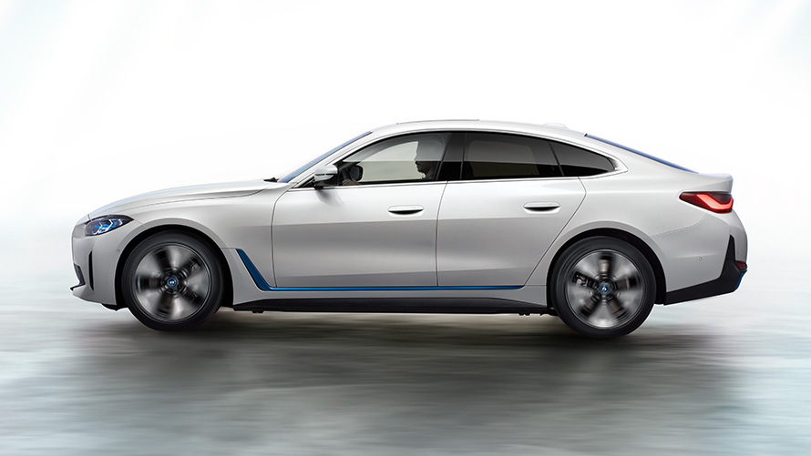 BMW i4 2021 G26 paveikslas 3 2021 m. visiškai elektrinis BMW i4 (G26) Gran kupė automobilis, 3 paveikslėlis
