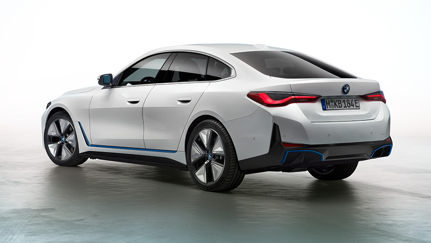 BMW i4 2021 G26 paveikslas 5 2021 m. visiškai elektrinis BMW i4 (G26) Gran kupė automobilis, 5 paveikslėlis