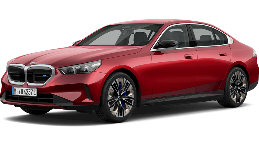 BMW i serija BMW i5 M60 xDrive G60 BEV trijų ketvirčių vaizdas iš šono BMW i serija BMW i5 M60 xDrive G60 BEV trijų ketvirčių vaizdas iš šono