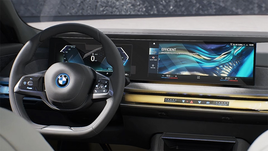 Vaizdo įrašas apie BMW i7 sedano G70 išmanųjį interjerą Vaizdo įrašas apie BMW i7 sedano G70 išmanųjį interjerą