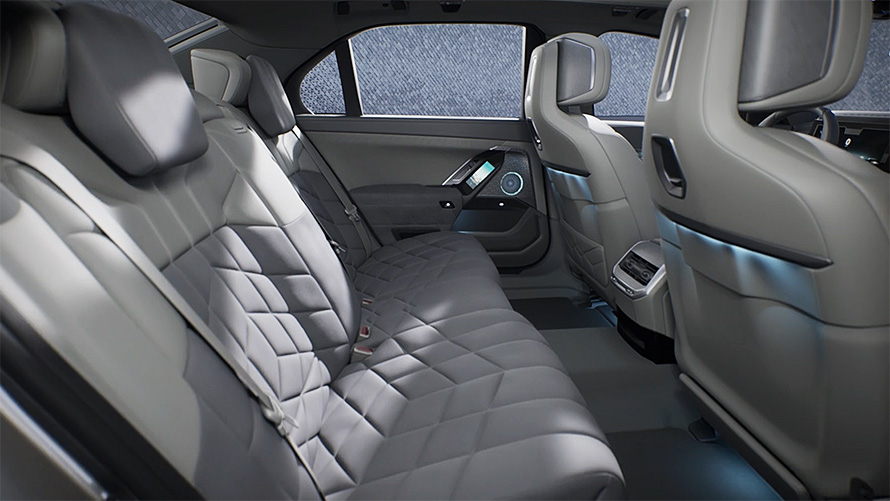 BMW i7 sedano G70 Vaizdo įrašas apie Private Lounge erdvę Vaizdo įrašas apie BMW i7 sedano G70 Private Lounge erdvę