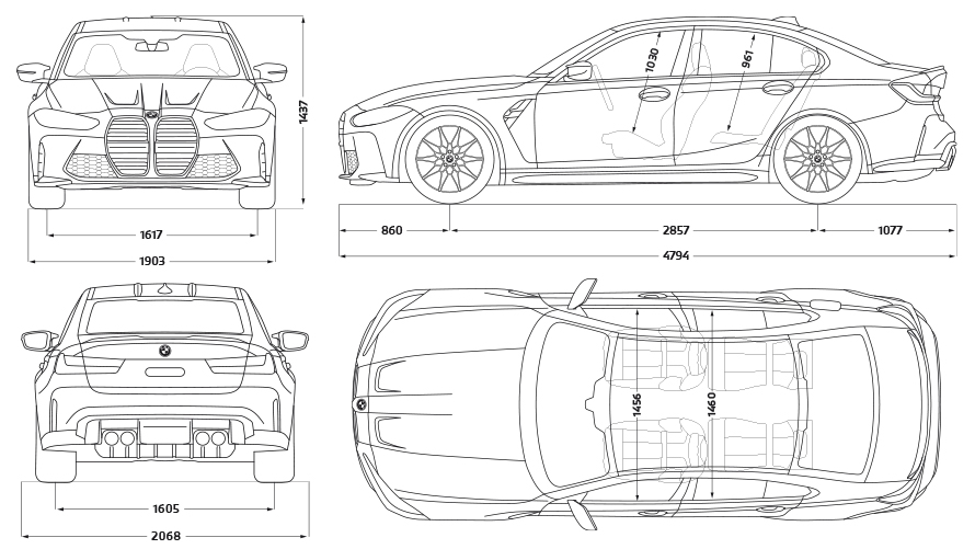 BMW M3 sedano G80 2020 šoninis vaizdas iš apačios BMW M3 sedanas G80 2020 žalio „Isle of Man Green“ metaliko spalvos, šoninis vaizdas iš apačios