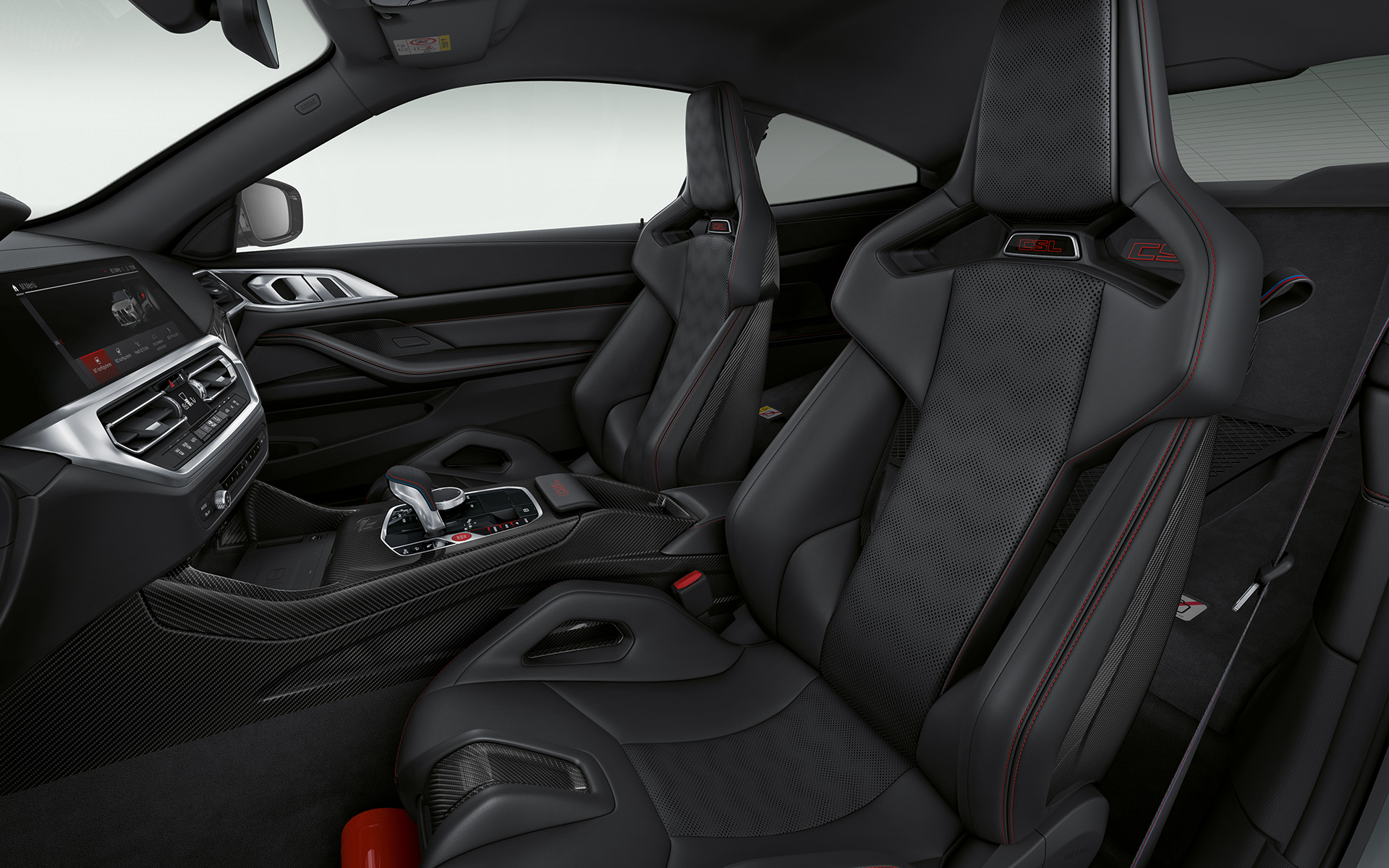 Išgaubta M Carbon sėdynė, BMW M4 CSL G82 BMW M4 CSL G82 interjeras išgaubta M Carbon anglies pluošto sėdynė