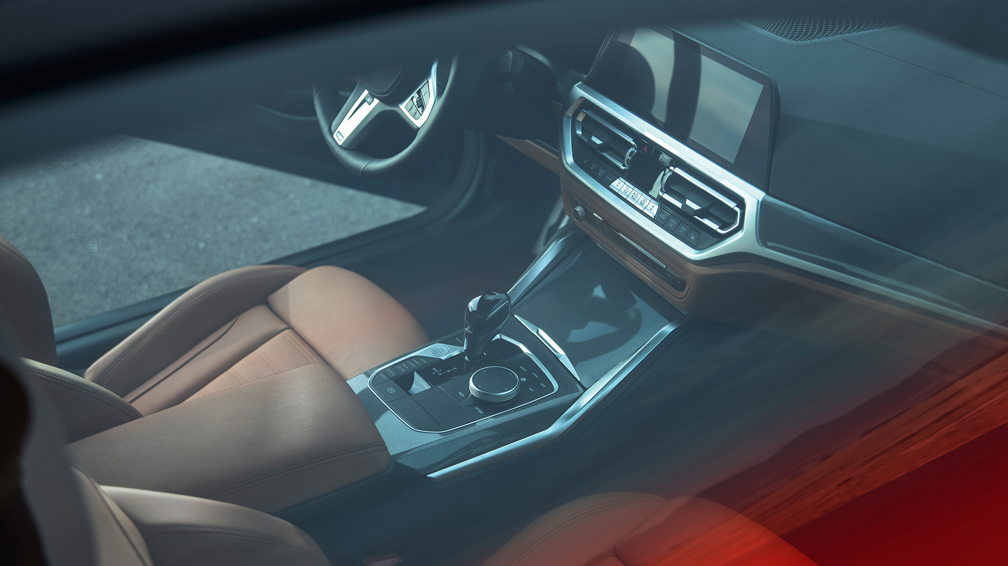 BMW M440i xDrive kupė G22 2020 vairuotojo erdvė BMW M440i xDrive kupė Arctic Race mėlyno metaliko spalvos G22 2020 interjeras, vairuotojo erdvė