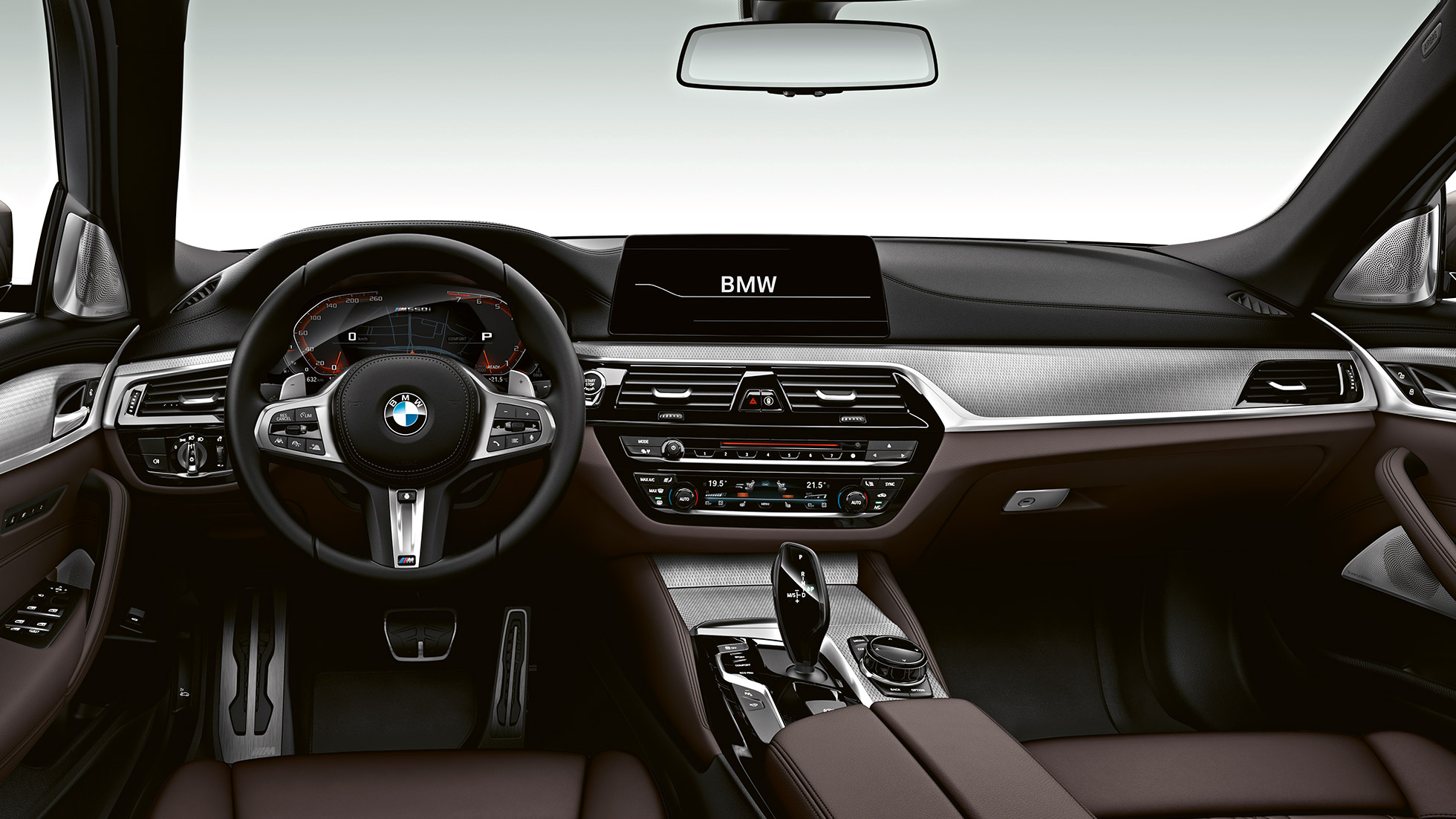 Interjero dizainas BMW M550i ir BMW M550d salonas