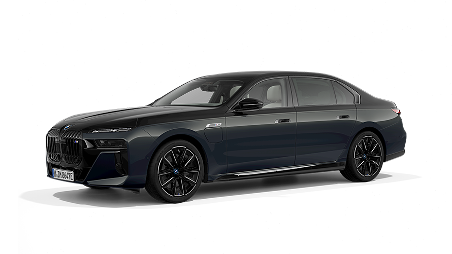 BMW M760e xDrive PHEV įkraunamo hibrido trijų ketvirčių vaizdas iš priekio BMW M760e xDrive PHEV įkraunamo hibrido trijų ketvirčių vaizdas iš priekio