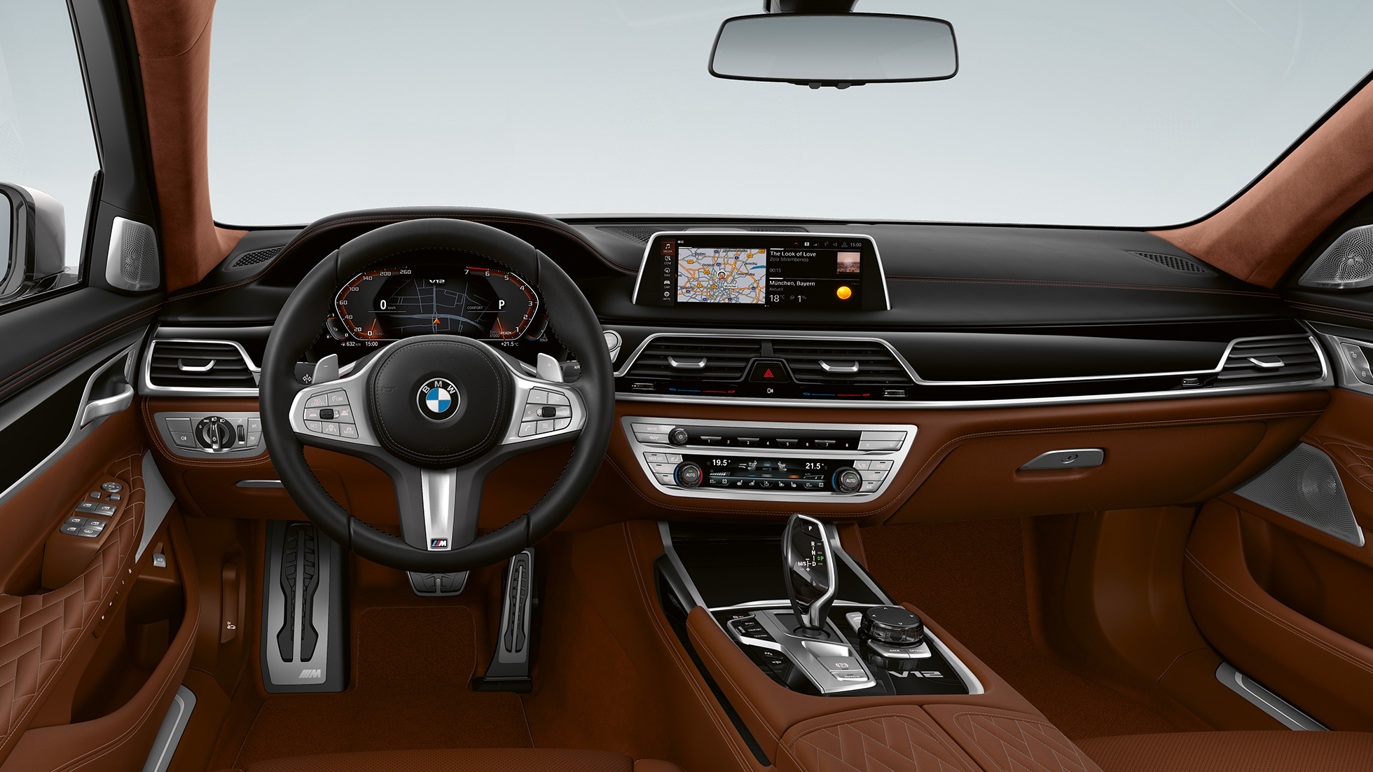Interjero dizainas BMW M760Li xDrive sedanas, interjero dizainas